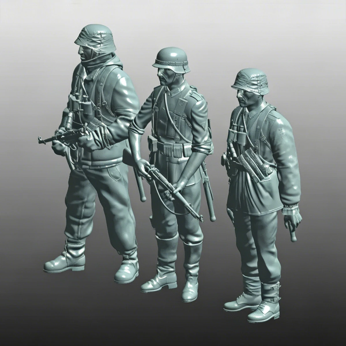 1/35 1/48 1/72 Miniatur-Modellbausatz Soldatenfiguren Diorama, Harz-Germanische Armee Soldaten Militär-Miniaturfiguren – Detail 1