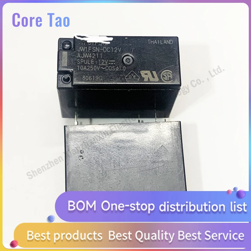 1~5pcs/lot JW1FSN-DC12V JW1FSN Relay 12VDC 5 pin 10A AJW4211 conversion type