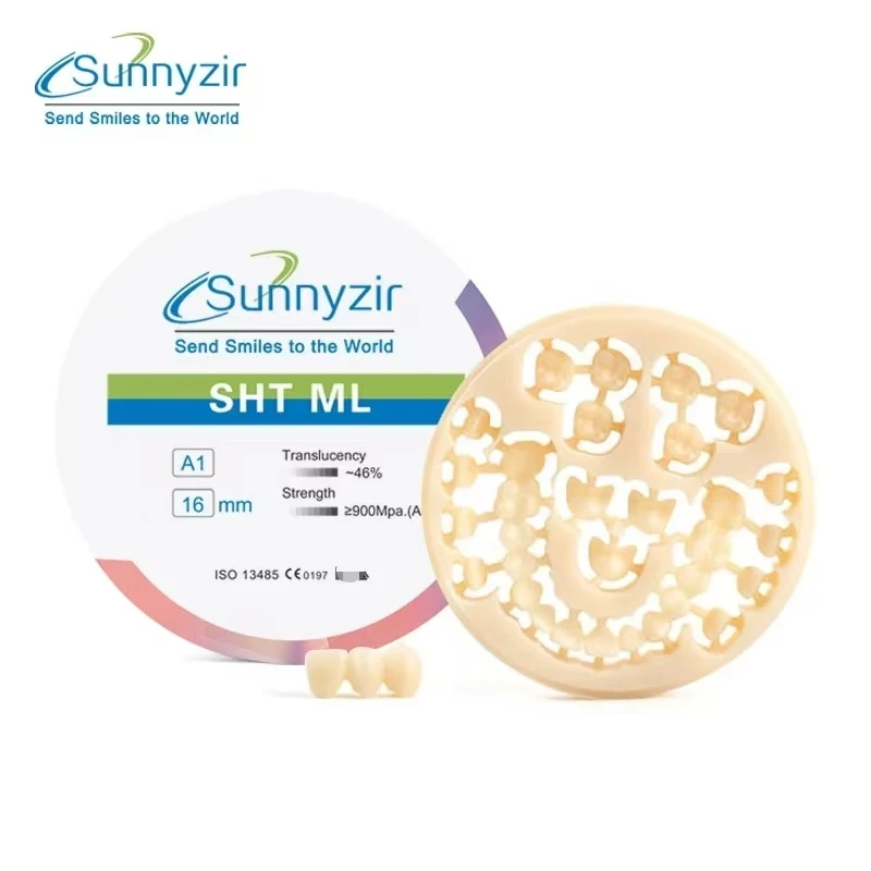 Sunnyzir SHT Multi-layered Zirconia Block (D2-D4) 98mm  CAD CAM Dental laboratory super translucent