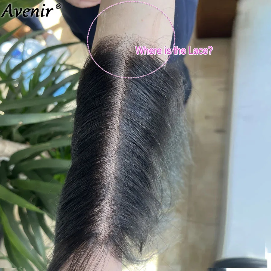 Avenir 100% Real HD Cierre de encaje 2x6 separación profunda HD encaje cierres de cabello humano liso y cuerpo onda HD Cierre de encaje solamente