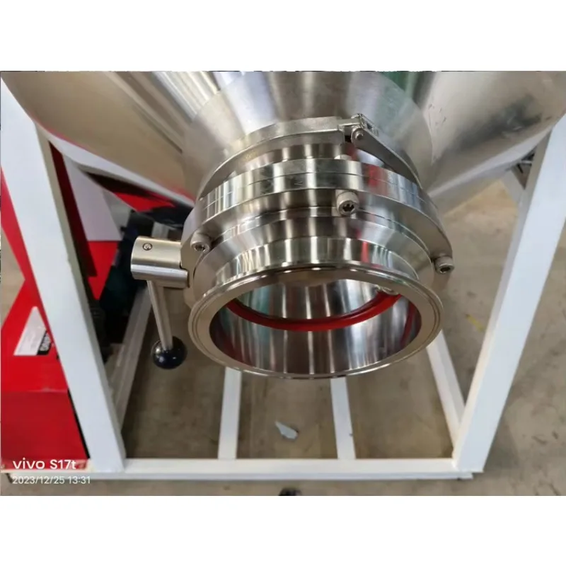 New Design Small Powder Mixing Machine Manual Rotary Drum Powder Mixer U Powder Mixing Machine