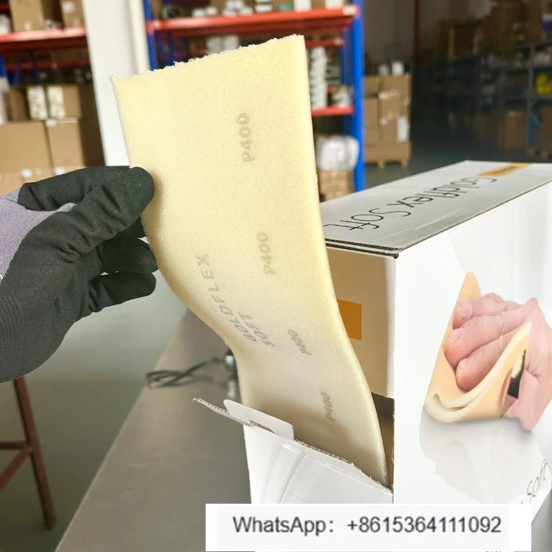 

Grinding card hand-torn sponge sandpaper roll 115x125mm 200 pieces