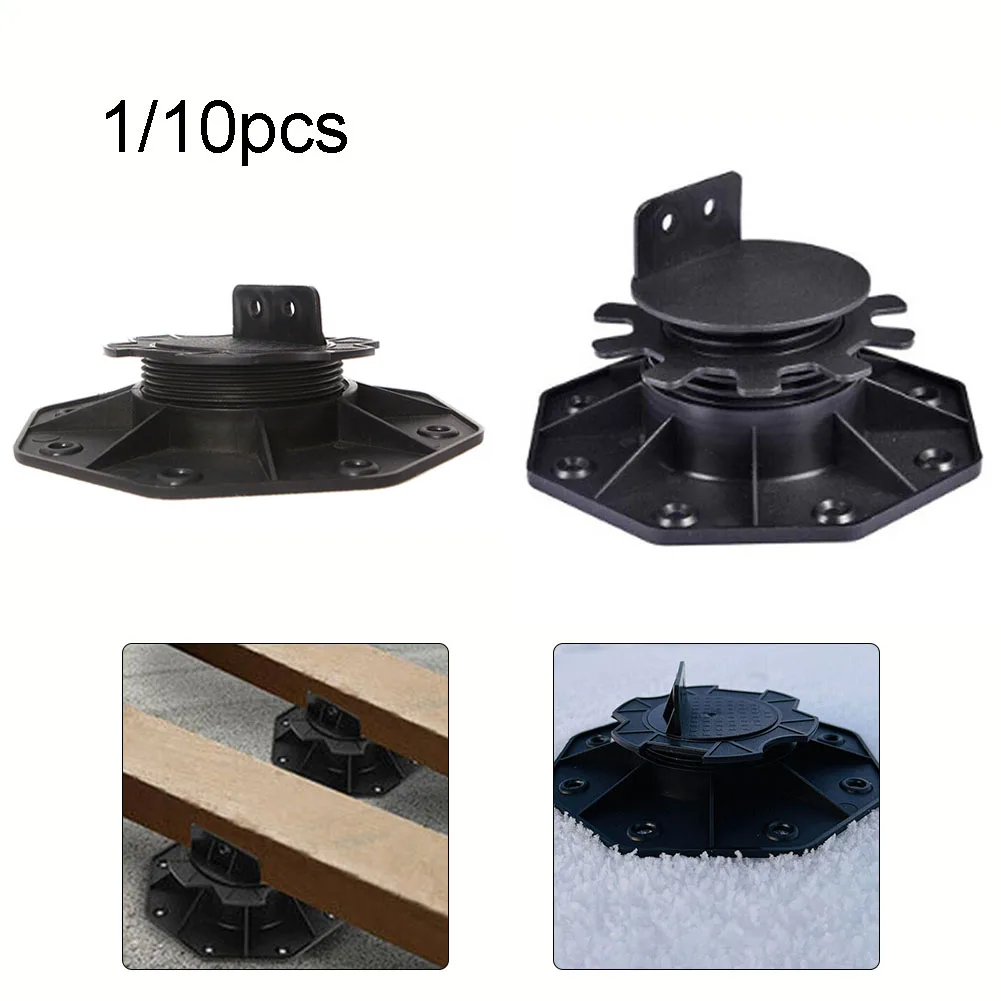 

1/5/10pcs Multi-Level Decking Flooring Support Pedestal Adjustable Decking Pedestal 18-30mm 30-60mm Riser Bearing Supports