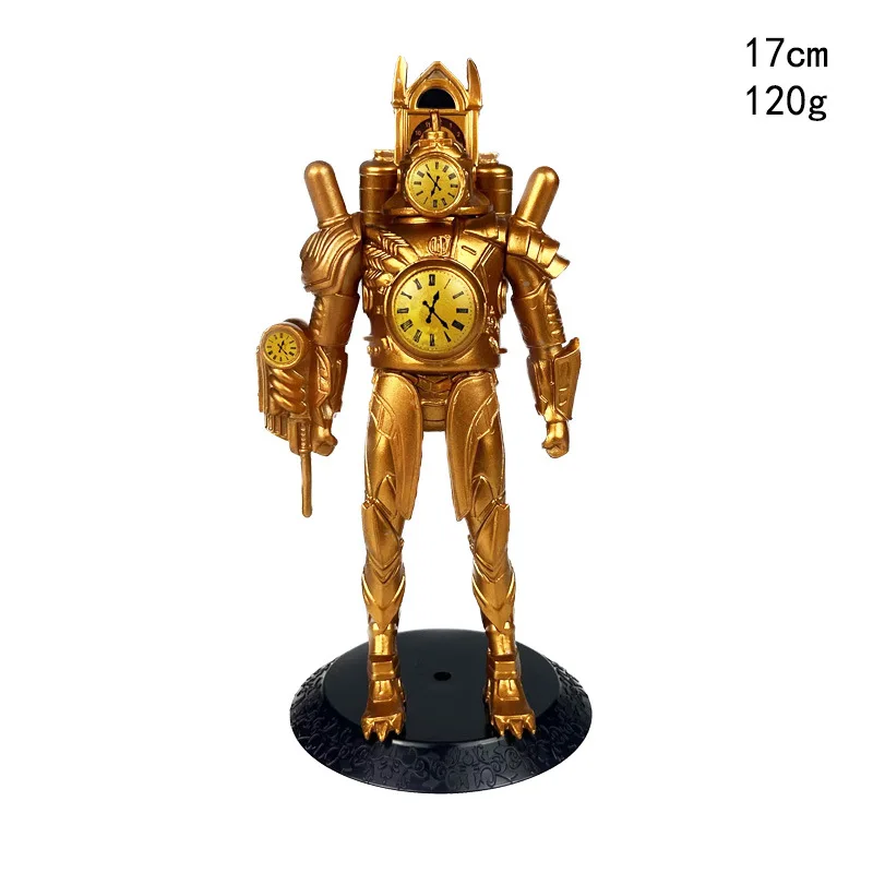 Skibidi-reloj de titanes dorados para inodoro, figuras de hombre, camarógrafo, modelo de altavoz, muñeca de juguete, figuras de acción articuladas móviles, regalo para niños