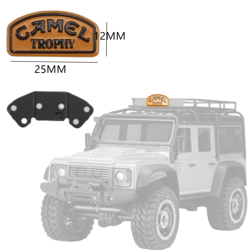 

TRX4M 1 Pcs Simulation Metal Logo Camel Trophy for 1/18 RC Crawler TRX4-M Defender D110 D90 Upgrade Parts