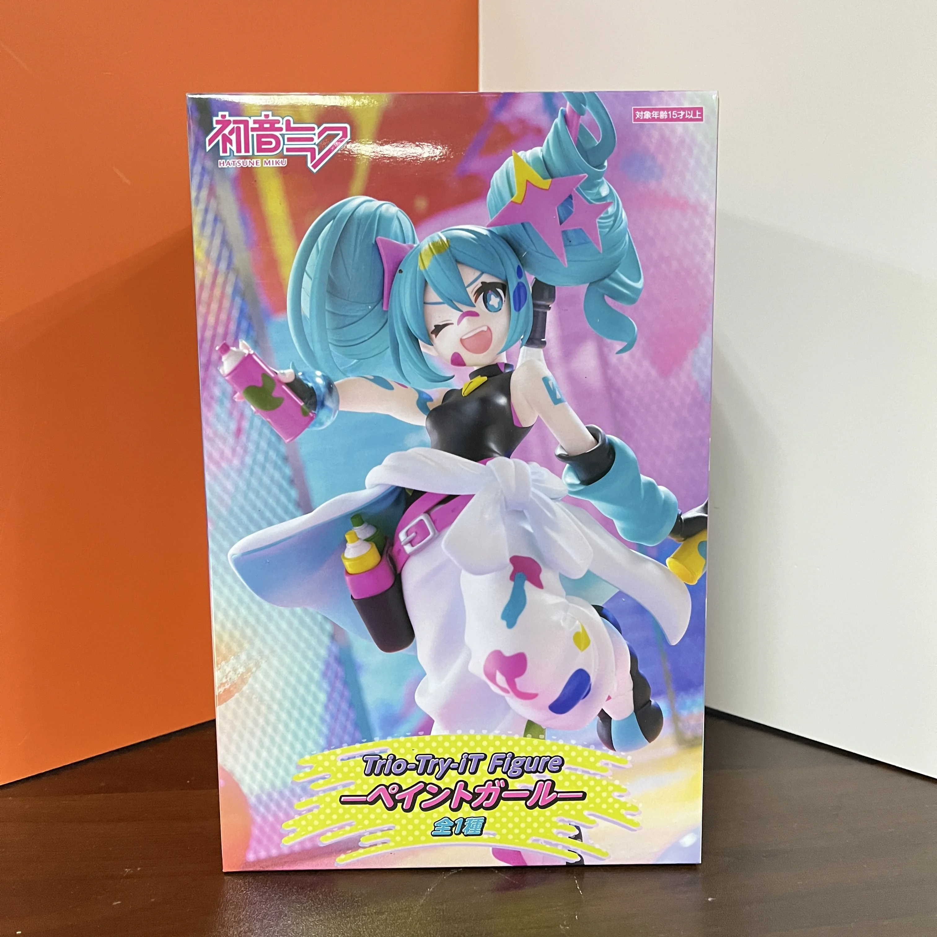 Original FuRyu Trio-Try-iT Hatsune Miku Painting Girl Anime Figure Toys PVC Model Collection Action Figurine Doll Gift