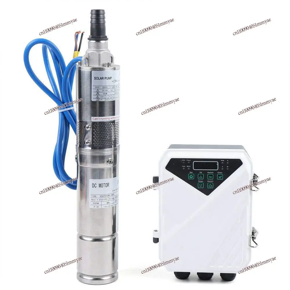 

Gao Yangcheng DC Brushless Submersible Pump, Stainless Steel Photovoltaic Deep Well Pump 3 Inch Miniature Solar Screw Pump