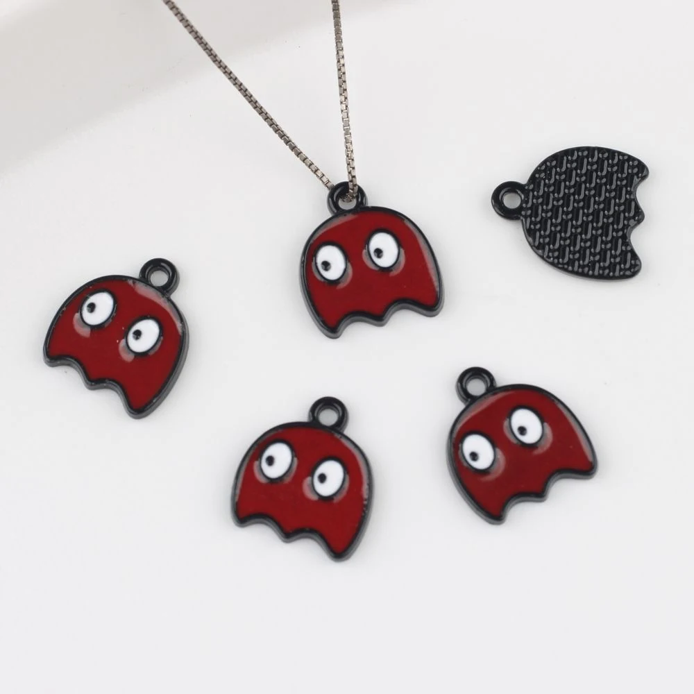 

10 шт., простой милый кулон-призрак, сделай сам, аксессуары для изготовления ювелирных изделий ручной работы, серьги, ожерелье, браслет, модные украшения, подарки