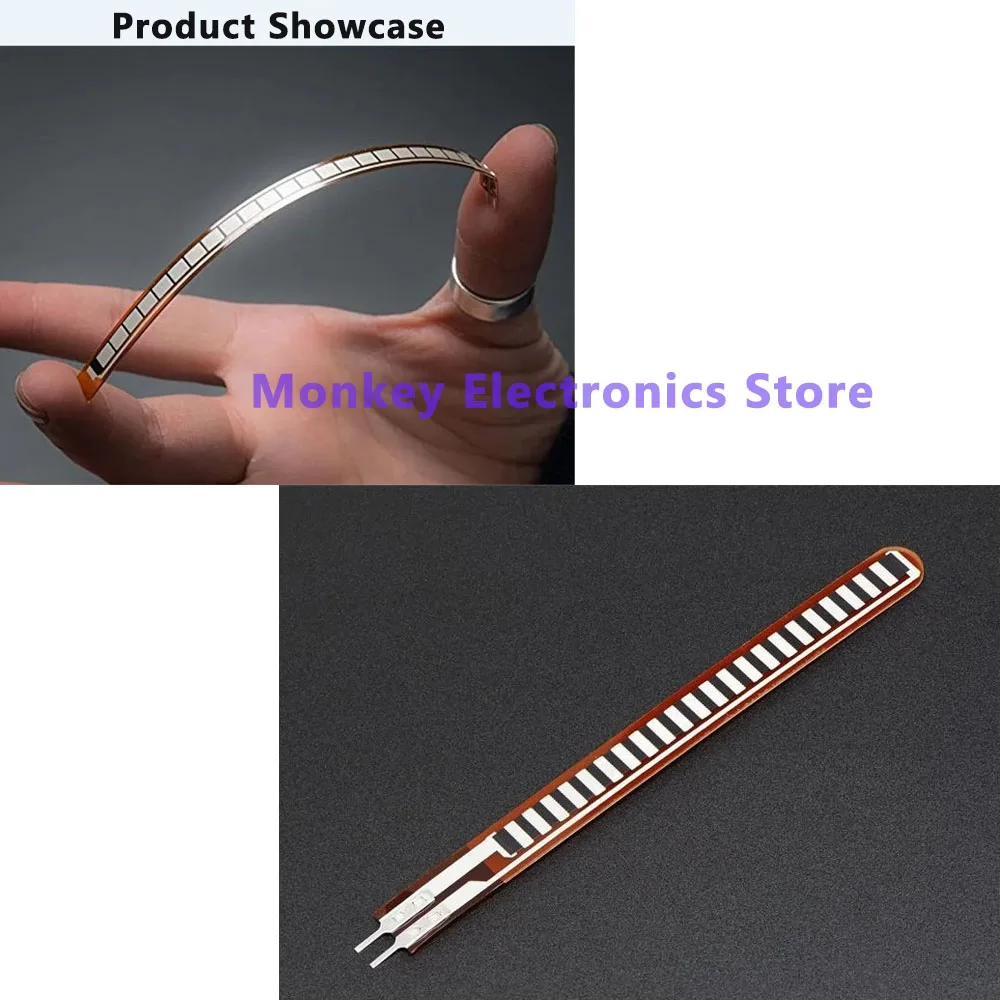 Flex Sensor 2.2/4.5 Czujnik zginania Robotyczna rękawica elektroniczna Pojedyncza oryginalna importowana w magazynie — zdjęcie produktu 4