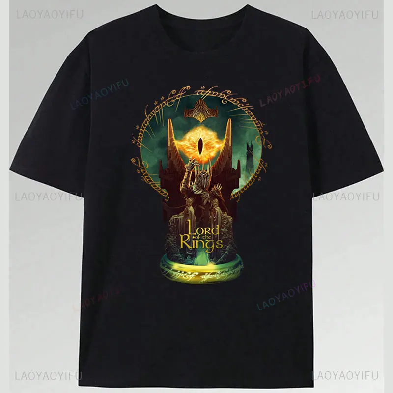 Camiseta سيد الخواتم قميص الفيلم الكلاسيكي خمر طباعة الجرافيك تي شيرت النساء الرجال القطن الشارع الشهير القوطية Y2k الملابس #5