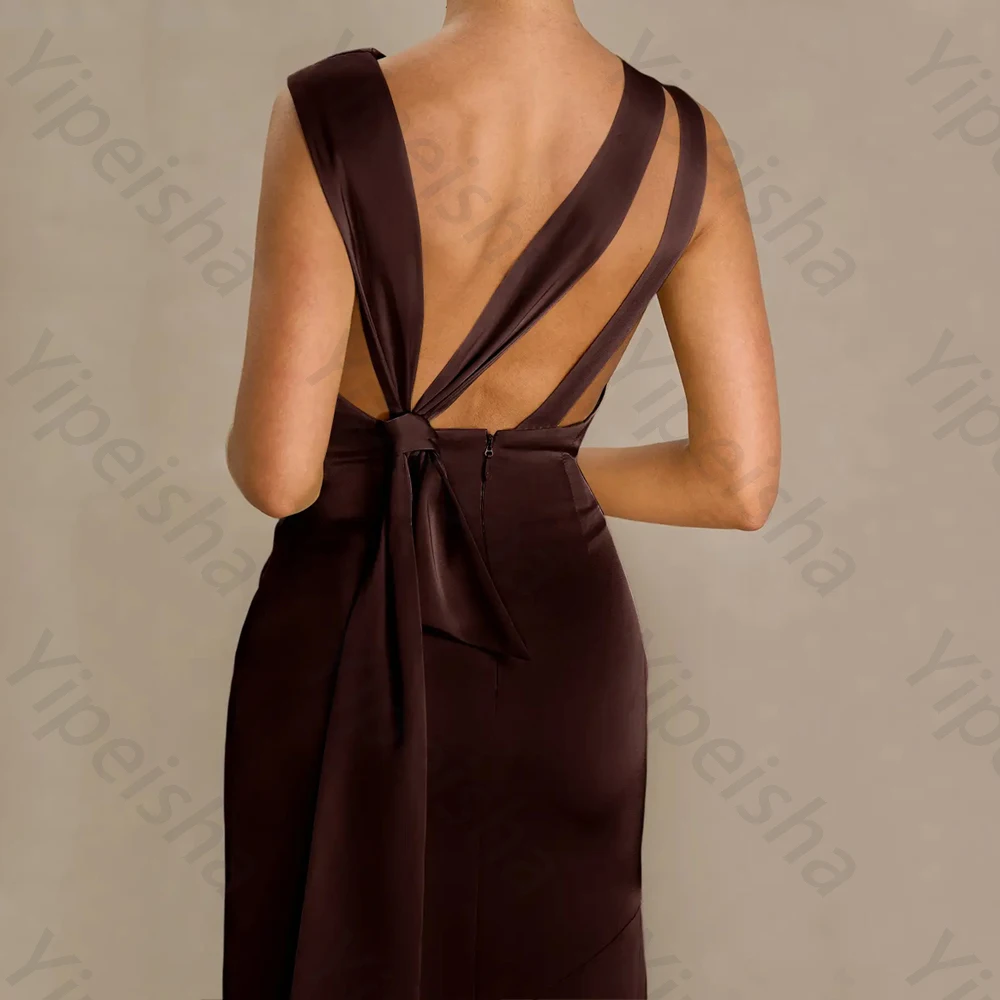 Seksowne sukienki wieczorowe bez pleców i rękawów, eleganckie, długie suknie celebrytów, wykwintne, wysokiej jakości suknie na studniówkę i przyjęcia, damskie, szyte na miarę.