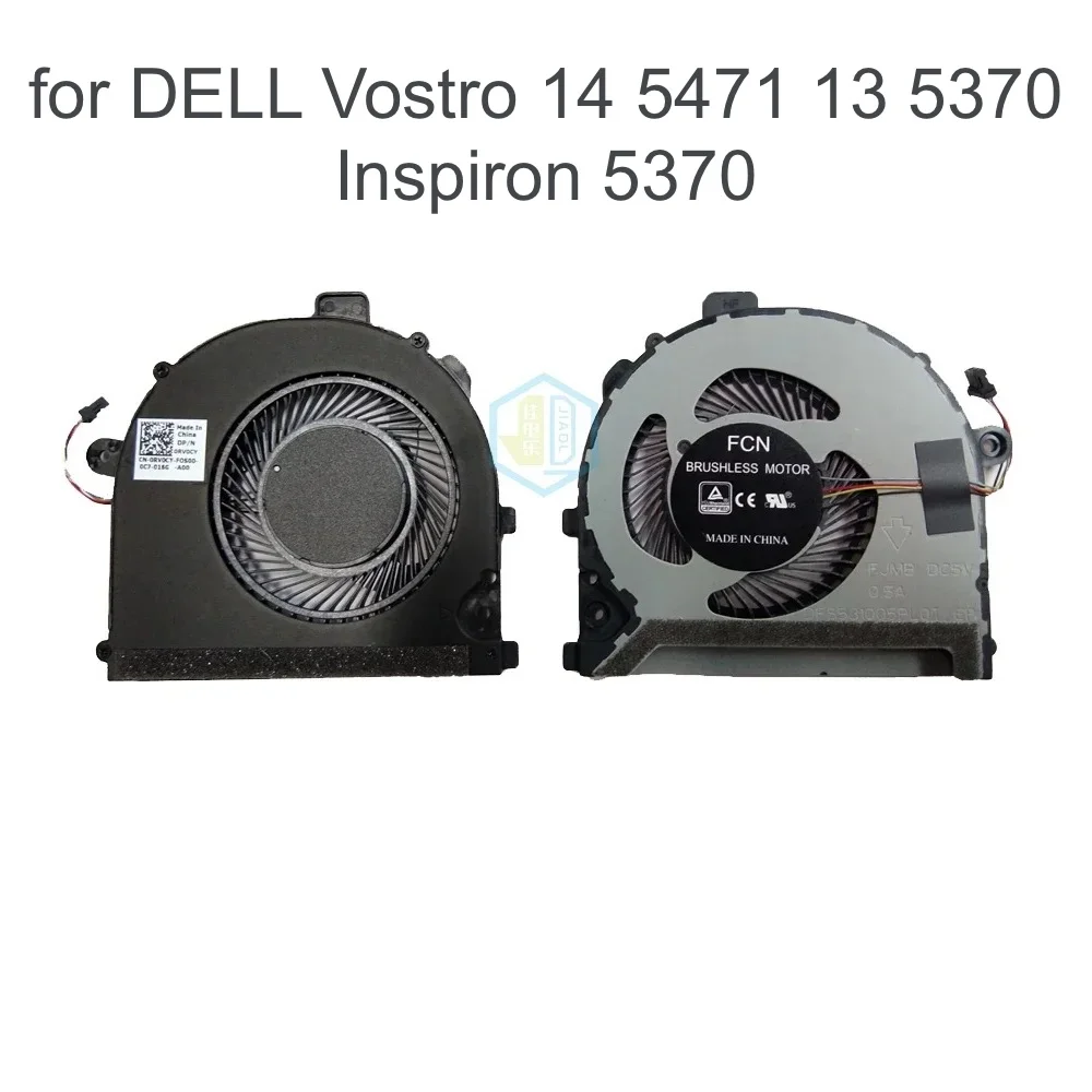 Laptop CPU Cooling Fan For DELL Vostro 14 5471 13-5370 Inspiron 5370 0RV0CY RV0CY DFS531005PL0T Processor Cooler Fans PC Parts