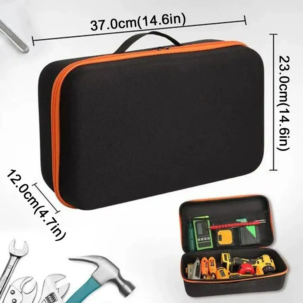 Estojo de Ferramentas Duro Multiuso em EVA, Impermeável, Bolsa de Armazenamento Portátil para Emergências, Power Bank, Ferramentas Manuais, Pequenos Eletrônicos