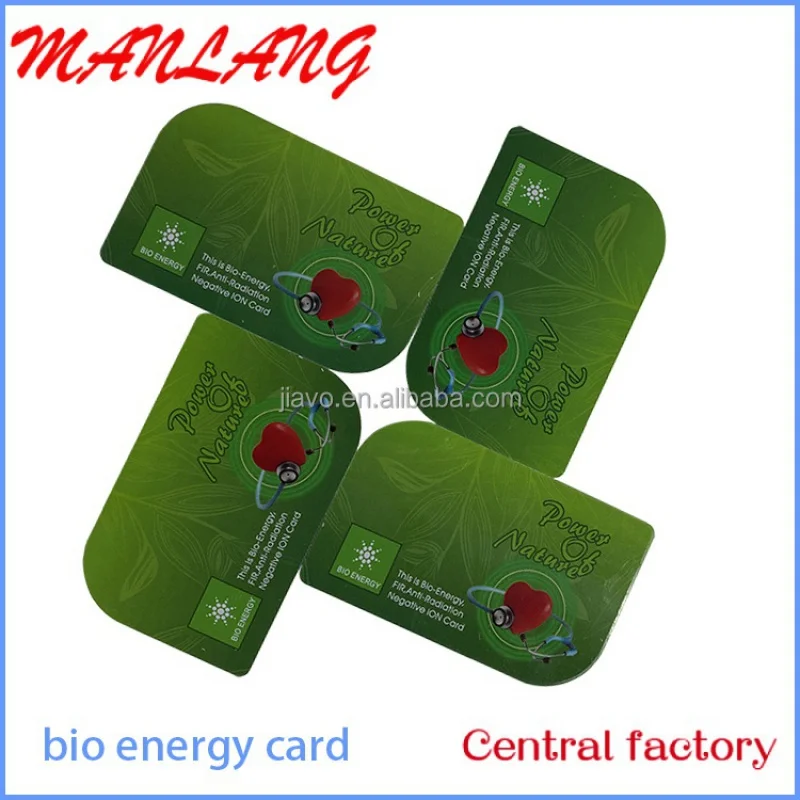 Custom  Hi Tenology bio negative ion bio  energy card ith around  cc negative ion do good to body hlth