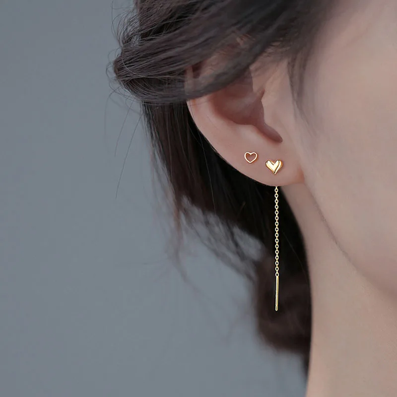 Vintage Long Tassel Geometric Square Drop Earrings For Women Korean Long Thread Dangle Earring Fashion Jewelry Oorbellen Brincos