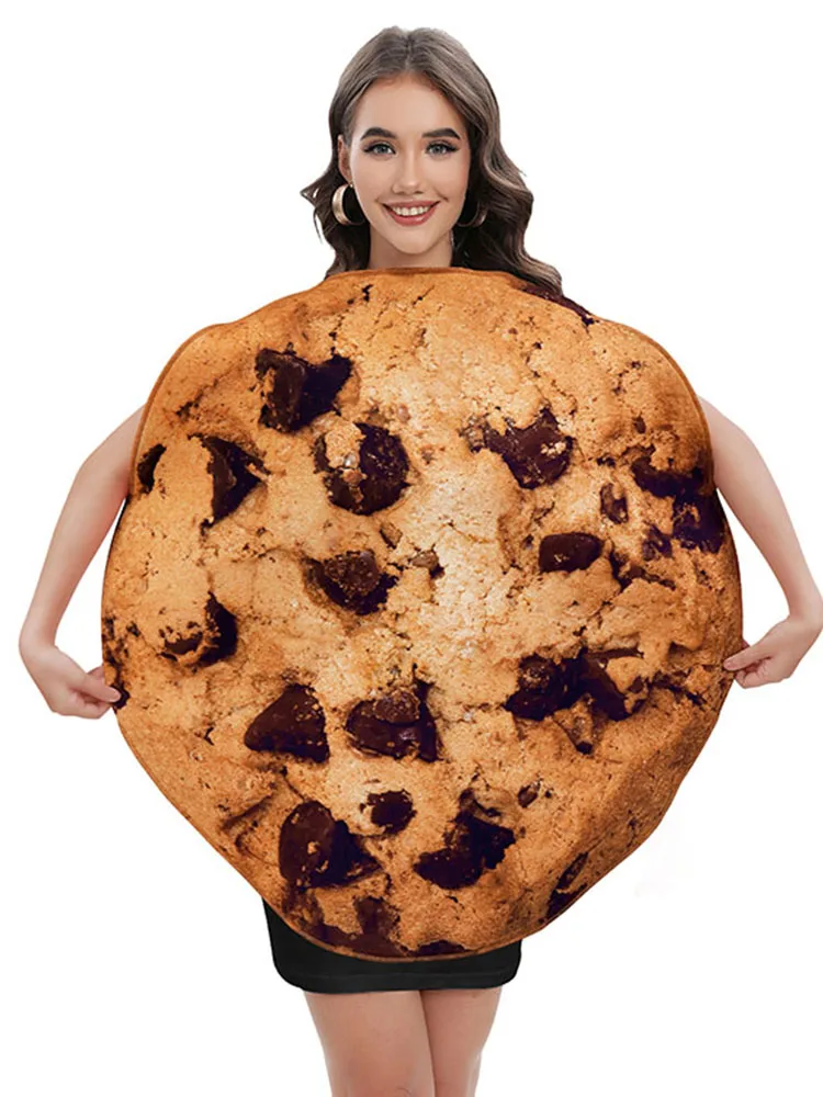 Loween drôle Par Biscuit Costume boîte à lait Costume Hot Dog chapeau casque Performance vêtements femmes vêtements traditionnels