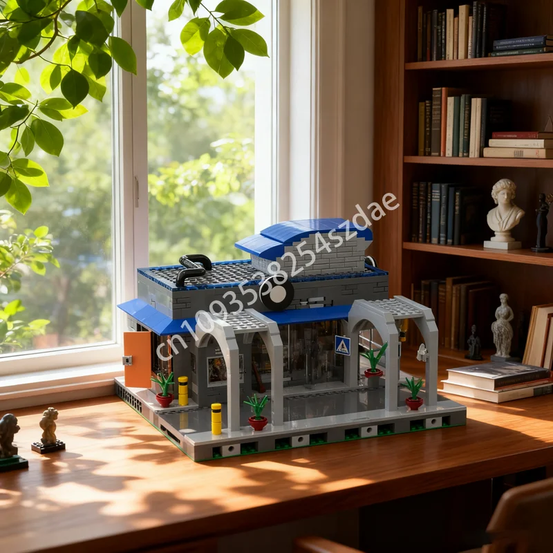 1020 قطعة وحدات القيادة من خلال مقهى نموذج اللبنات لتقوم بها بنفسك التعليمية الجمعية لعب الاطفال هدايا عيد الميلاد #1