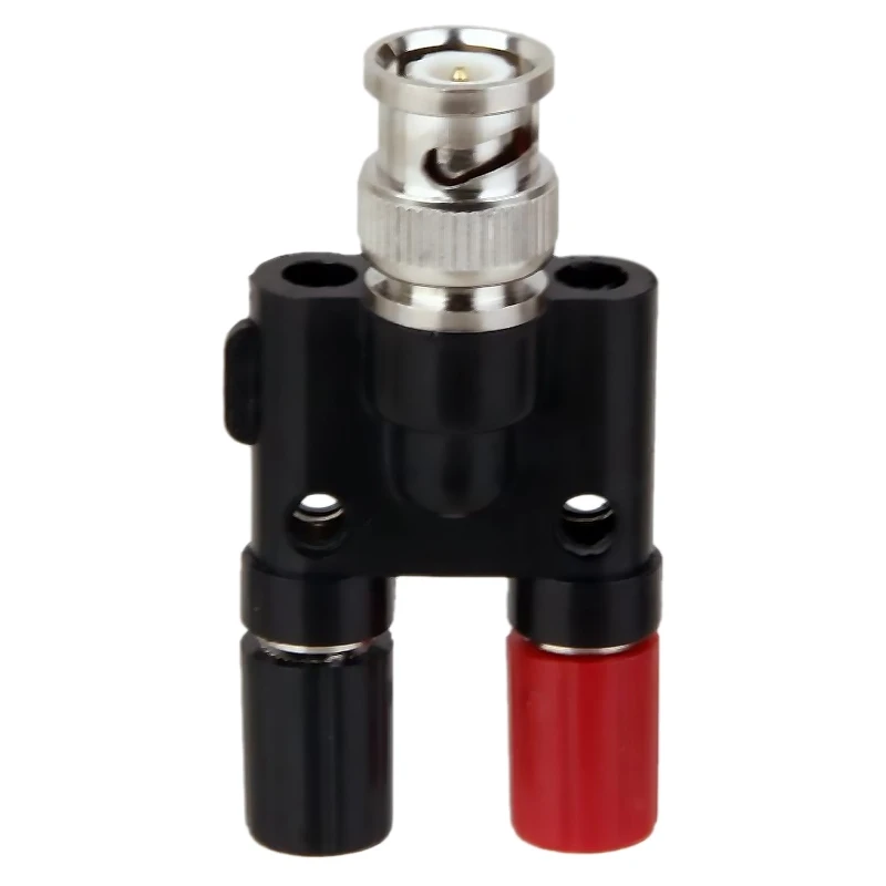 バナナプラグスプリッターコネクタ、bncオスプラグから2x4mmメスジャックソケットアダプタ、4mm