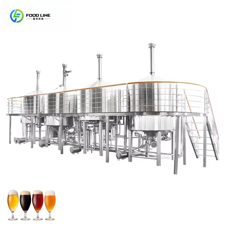 Customized Beer Production Line 2000L 20Hl Craft Beer Brewer Turnkey Project Beer Production Equipment