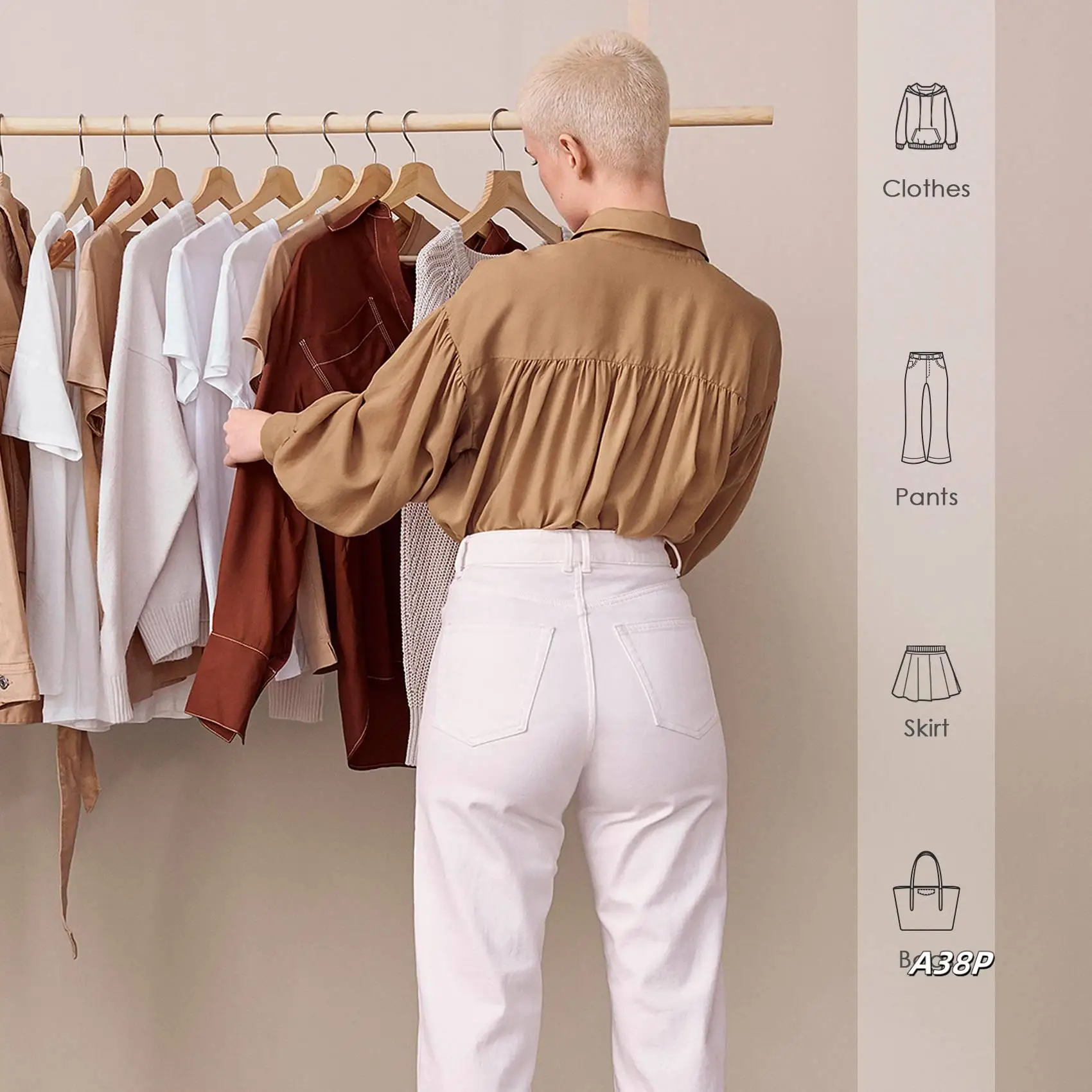 

Wooden Children's/Children's Hangers (10 Pack) Smooth And Durable Wooden Baby/Parenting Hangers-12.5 Inch-Space Saving, 360 ° Ho