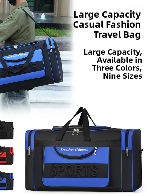 Large Capacity Handheld Travel Bag for Work And Moving Men's Long And Short Distance Luggage Bag Suitable for Youth Casual Sc...