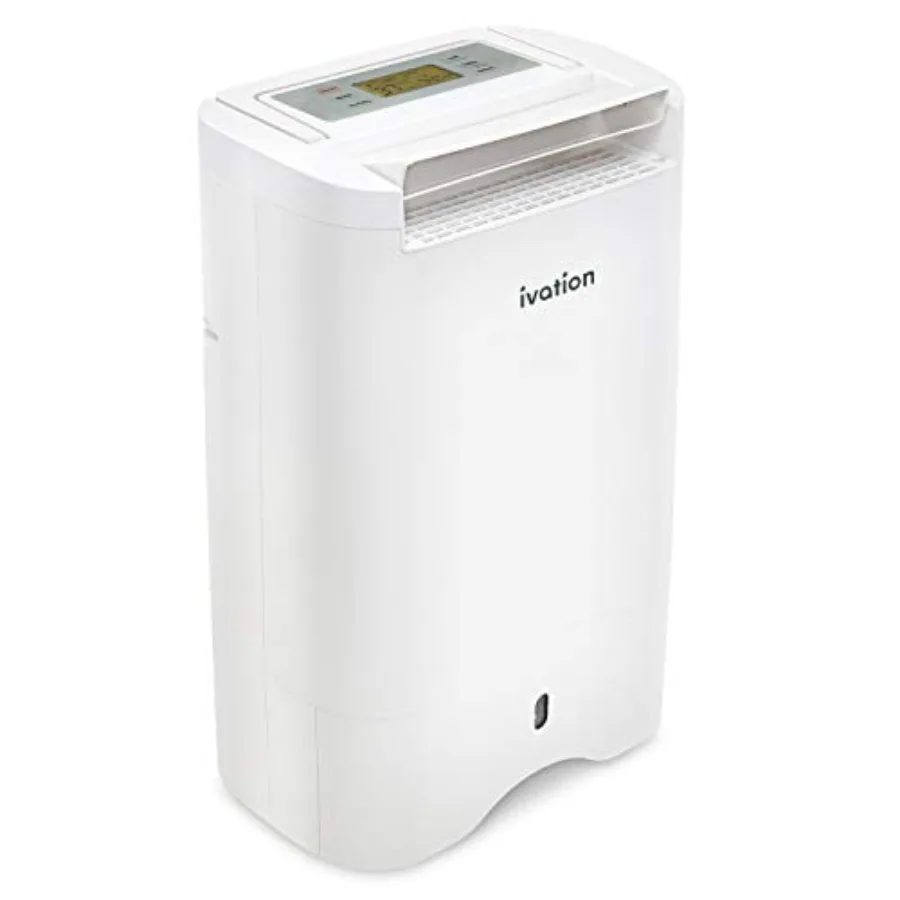 

Осушитель воздуха на 19 пинт для небольших помещений: компактный, тихий, с непрерывным дренажным шлангом для ванных комнат, чердаков и подвалов