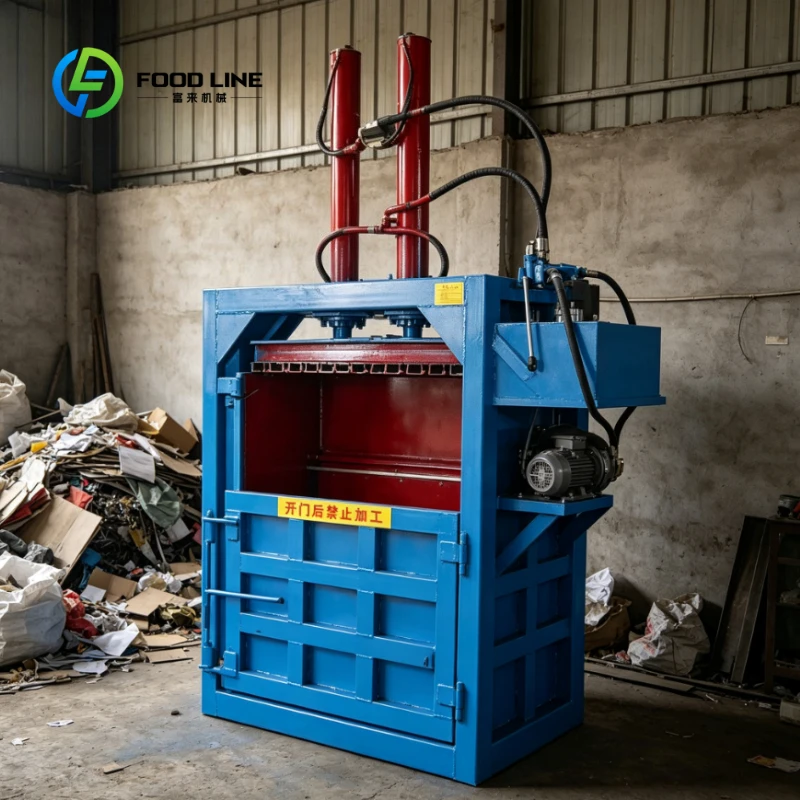 Customized Vertical Hydraulic Baler Waste Baling Press High Pressure Cardboard Plastic Film Compactor for Waste Recycling
