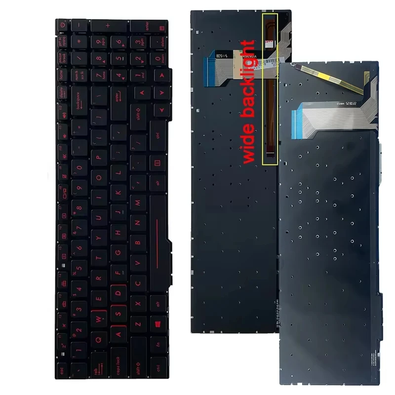 US/RU NEW Laptop Keyboard For ASUS FZ53 FZ53V FZ53VD FX53 FX53V FX53VD FX553 FX553VE FX553VD FX73 FX73V/VD FX753 FX753V/VD