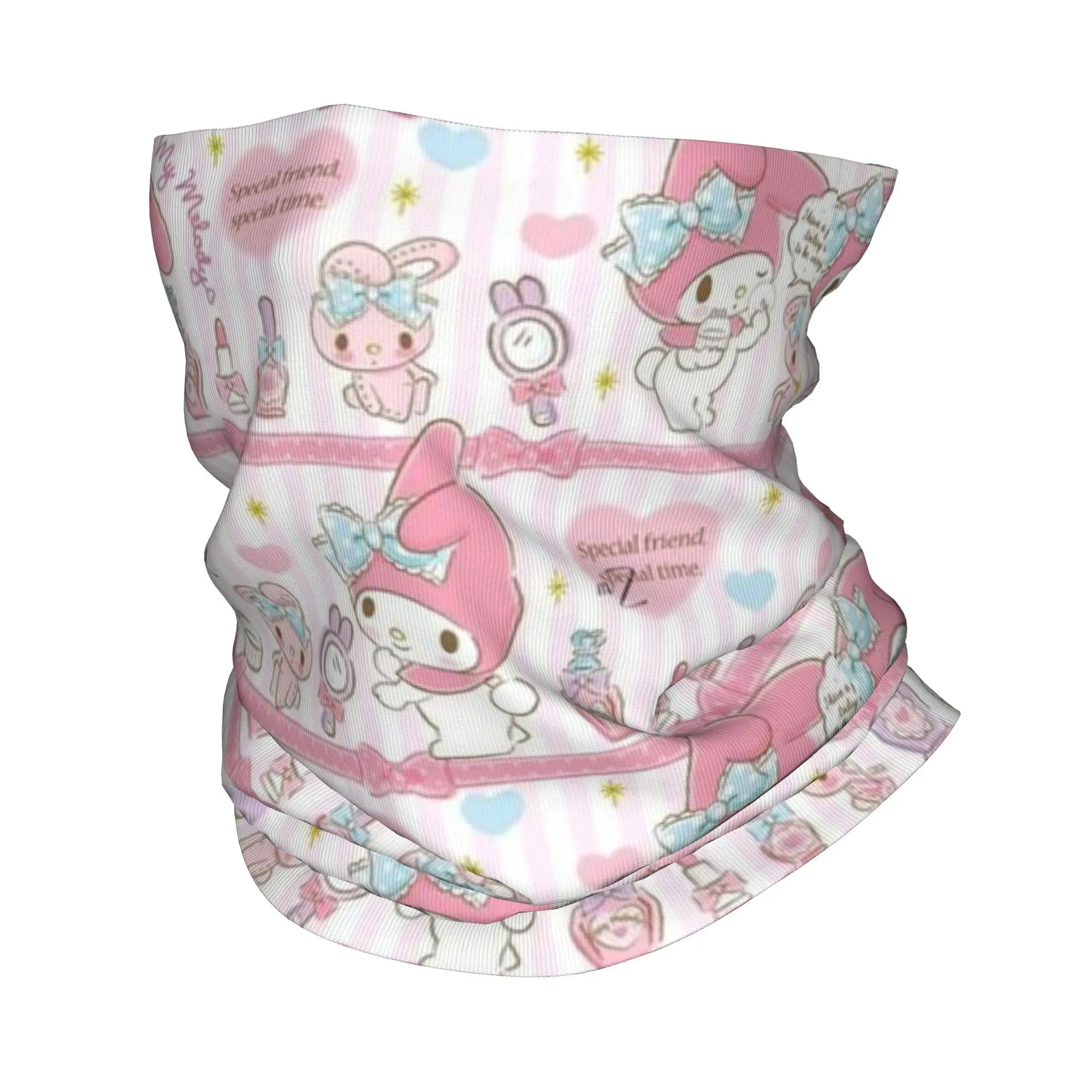 

Custom Melody Anime Neck Gaiter Women Men UV Face Shield Winter Bandana Scarf for Cycling