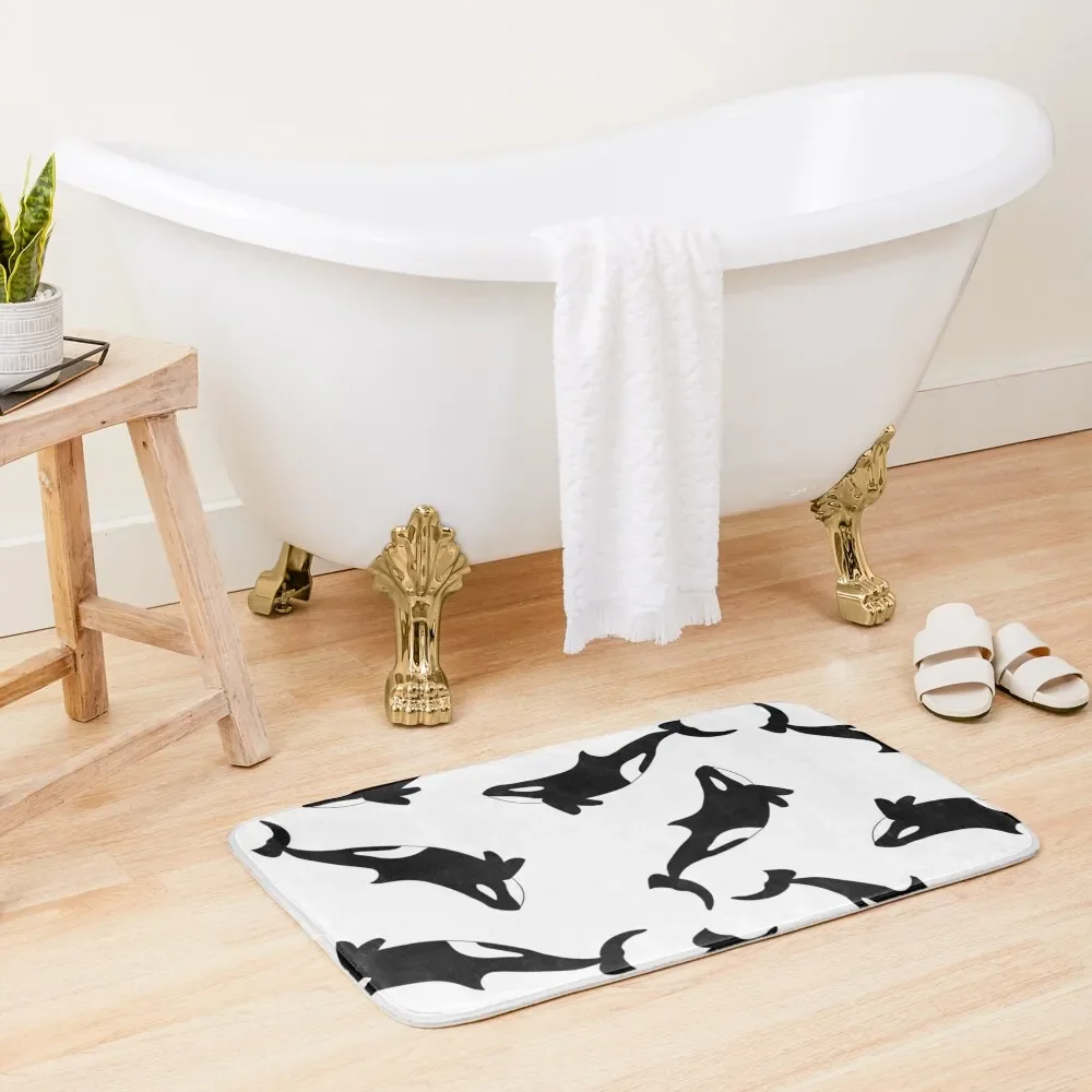 

Orca Killer Whale Bath Mat Bathroom Rug Bathroom Foot Non-Slip Bathtub Mat