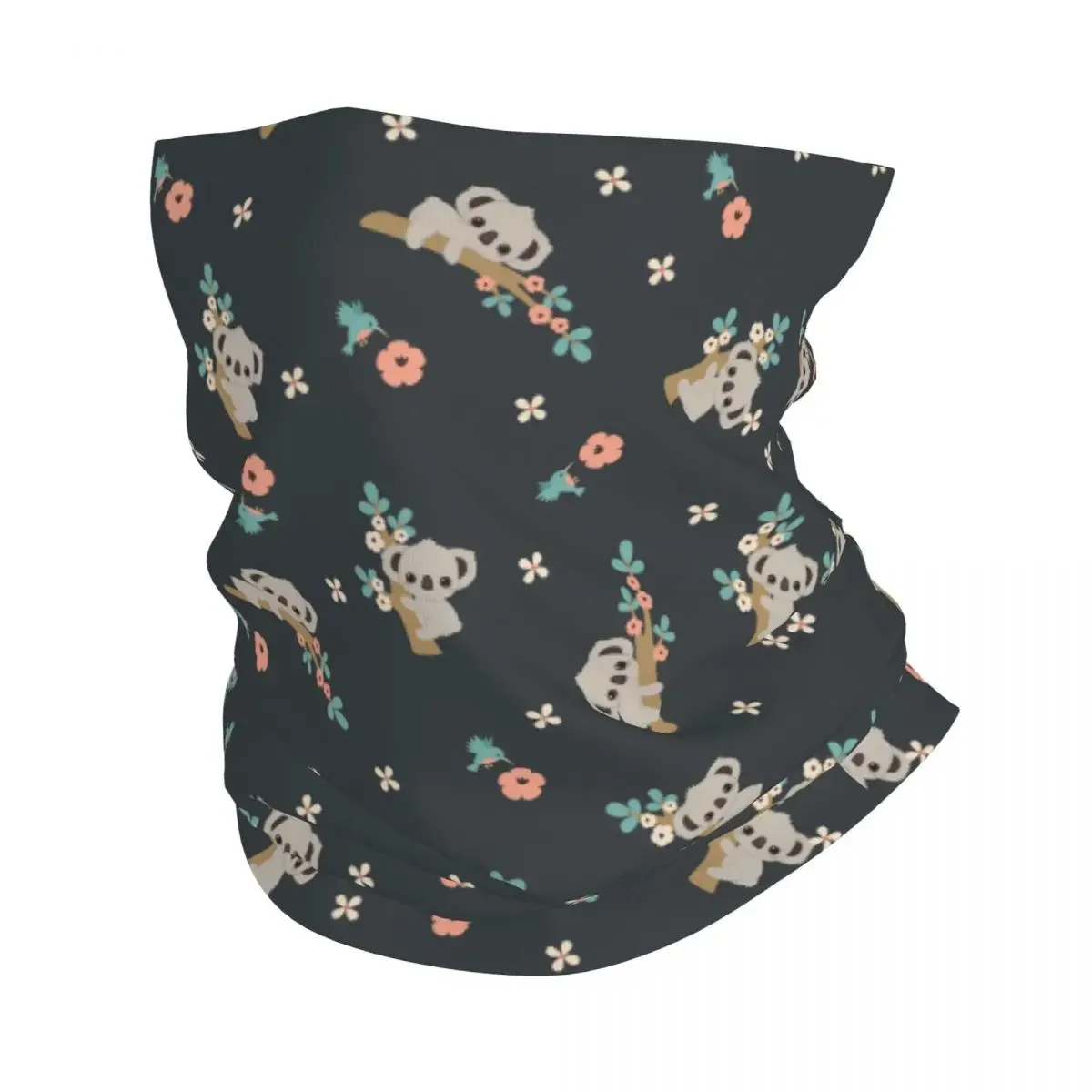 Cute Koala Bandana Neck Cover Printed Cartoon Balaclavas Face Mask Scarf Multi-use Headband Outdoor Sports Unisex Adult Winter