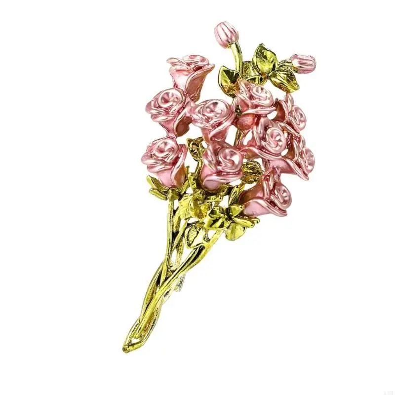 448e Деликатный сплав розовой букет, предлагая практические элеганты для модных женщин на работах или досуге