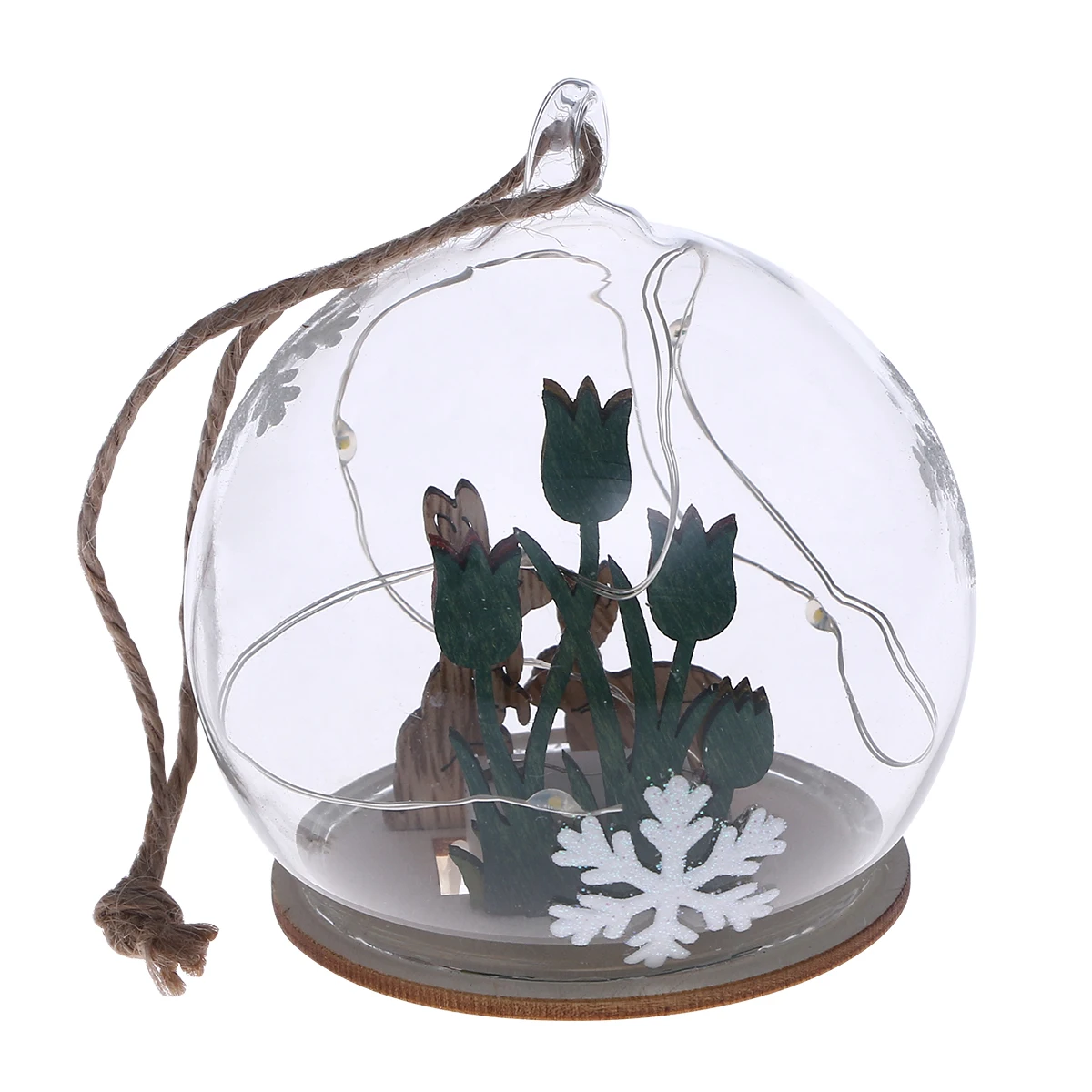 

Christmas Glass Lamp LED Light Decorative Ornament Dome Lights Decoration Xmas Ornaments