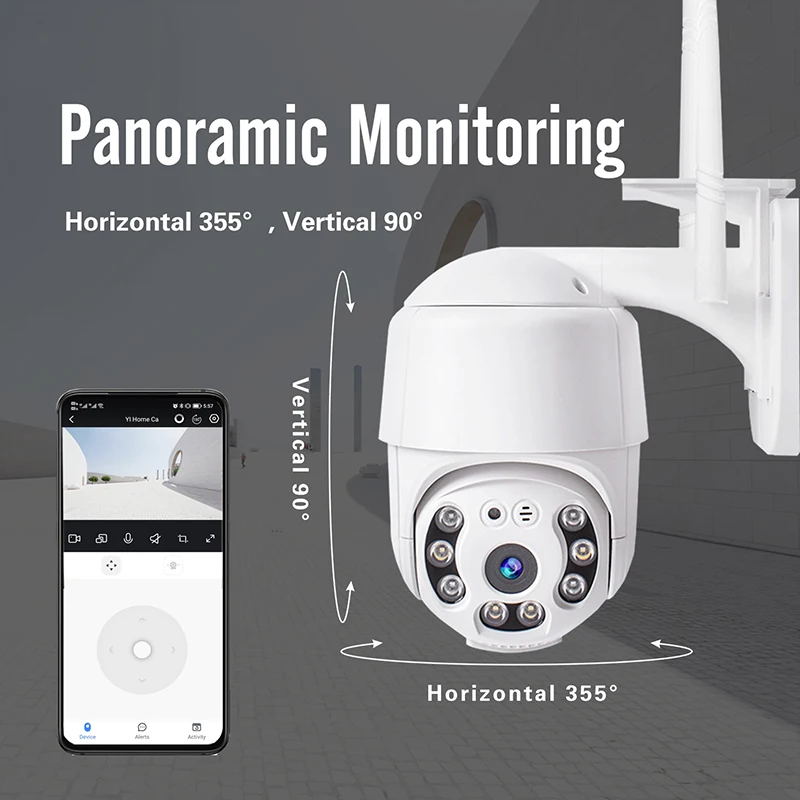 Security Protection Camera outdoor WIFI wireless monitor Network Ball Type Smart Camera Tuya Smart Video Cam CCTV waterproof