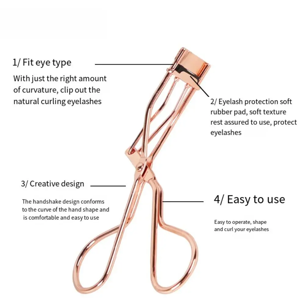 Cosmetic Women Eyelashes Tweezers Beauty Eyelash Curling Clip Eyelash Lift Clip Partial Eyelash Curler Lash Curling Applicator