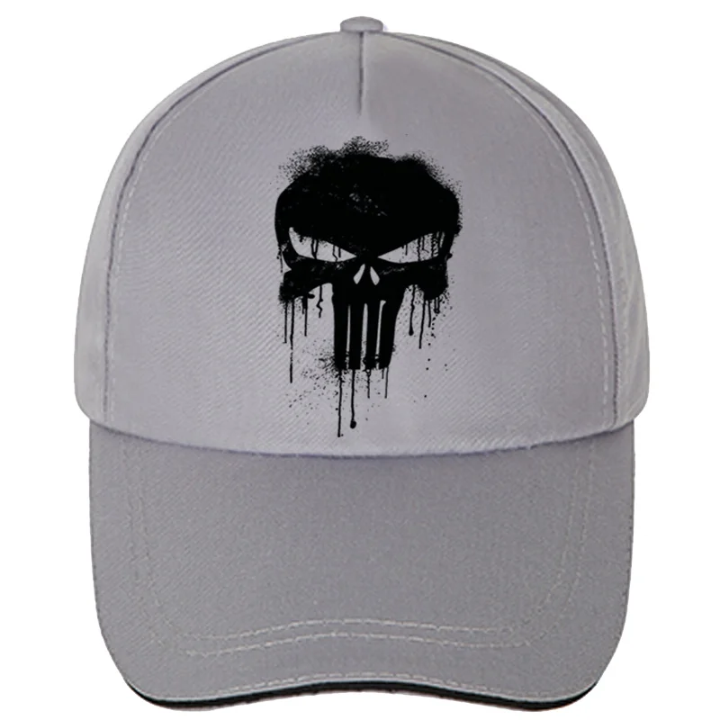 Men's Skull Baseball Cap Summer Fashion Thin Dry Quick Sun Caps Gift Hats for Men Snapback adjustable Hip Hop Hat Sports Trucker