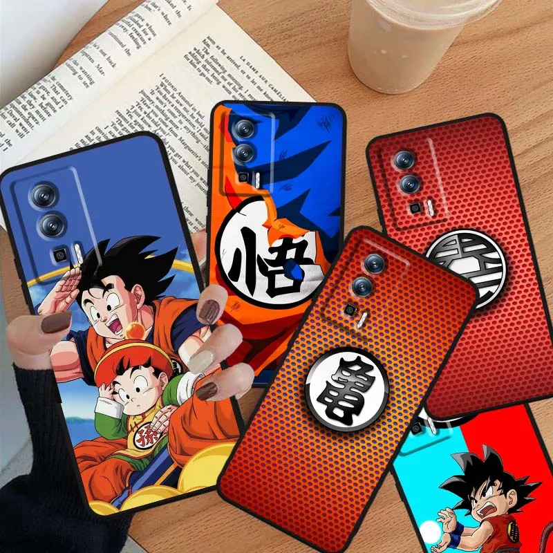 Funda de teléfono negra con logotipo de Dragon Ball Anime para Xiaomi Redmi 12 13C 12C 13 10C 9T A2 9A 9C 7A Note 10S 8T 10 9 8 Pro 4G 5G
