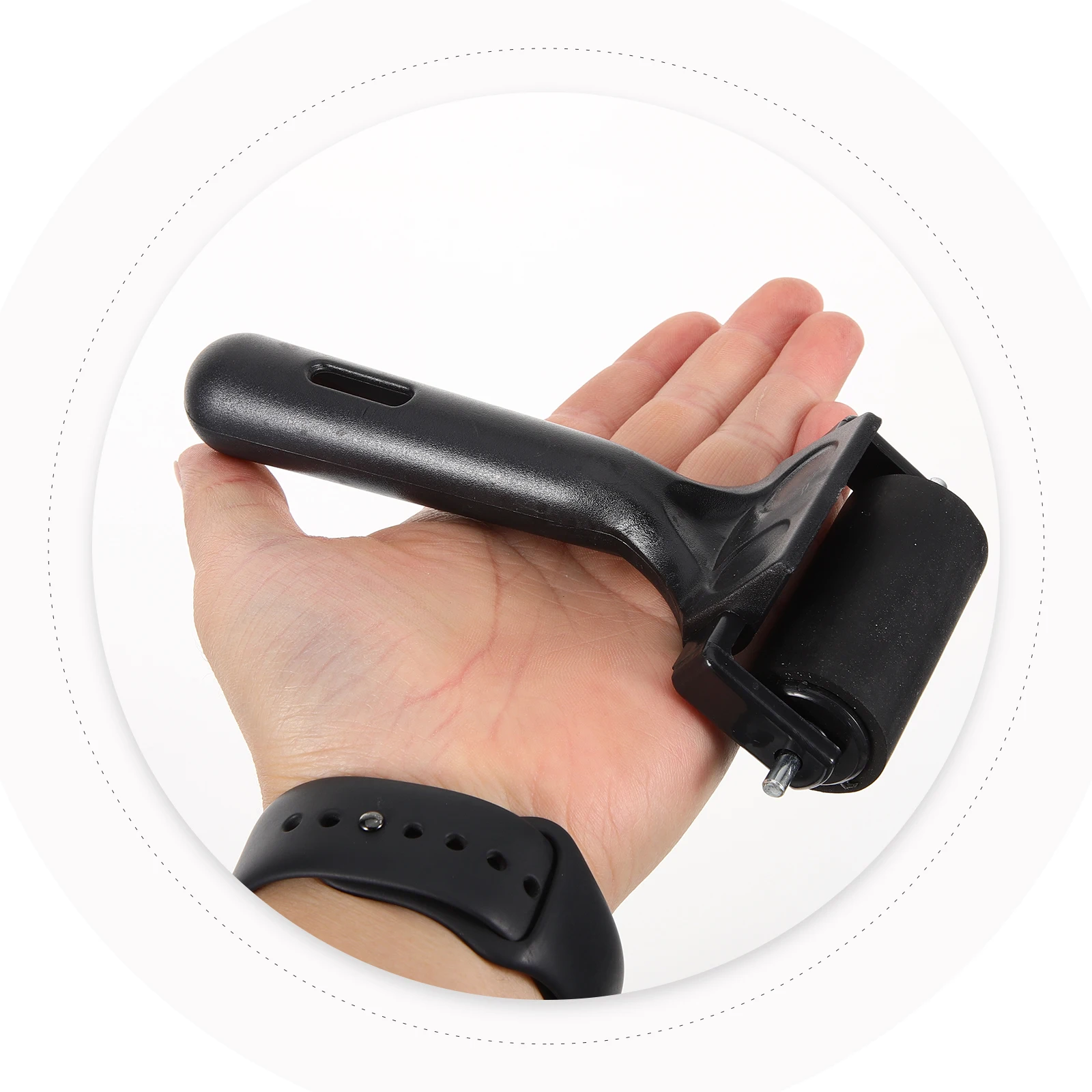 

2Pcs Paint Rollers Portable Non-Skid Ink Roller for Stamping Printmaking Crafting Vinyl Roller Paint Rollers