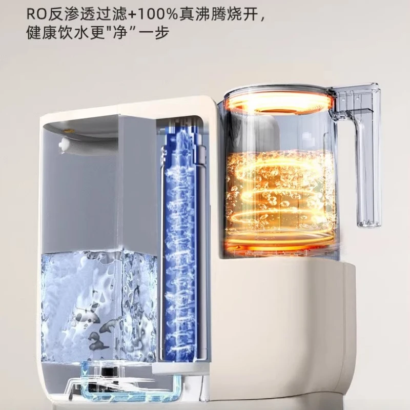 آلة شرب المياه المطبوخة لتنقية المياه المكتبية آلة الشرب المباشرة بالتناضح العكسي المكتبي بدون تركيب