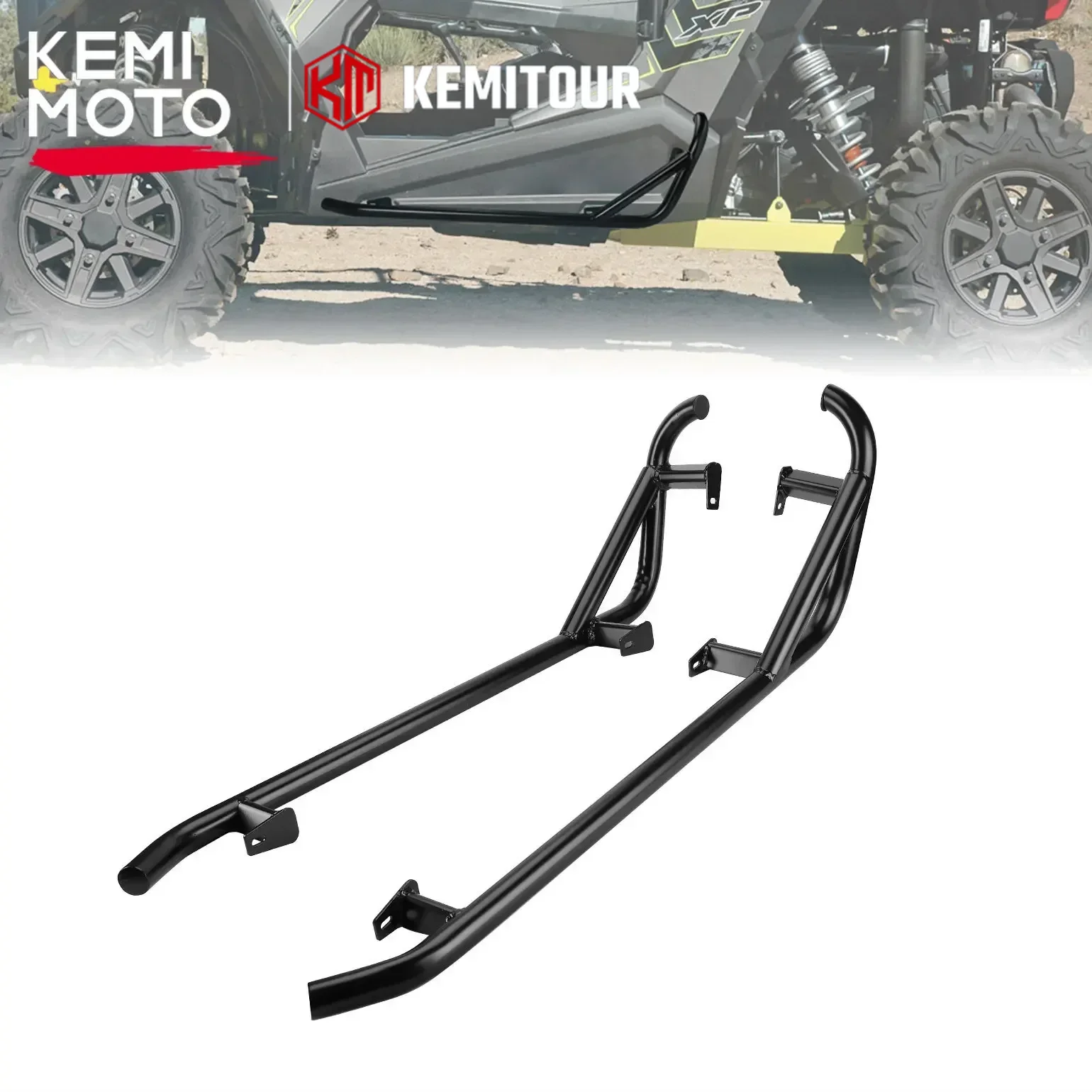 

KEMIMOTO #2879456-458 Nerf Bars Rock Sliders Compatible with Polaris RZR XP 1000/ XP Turbo/ S900/ S1000/ Trail S 900-2 2014-2024