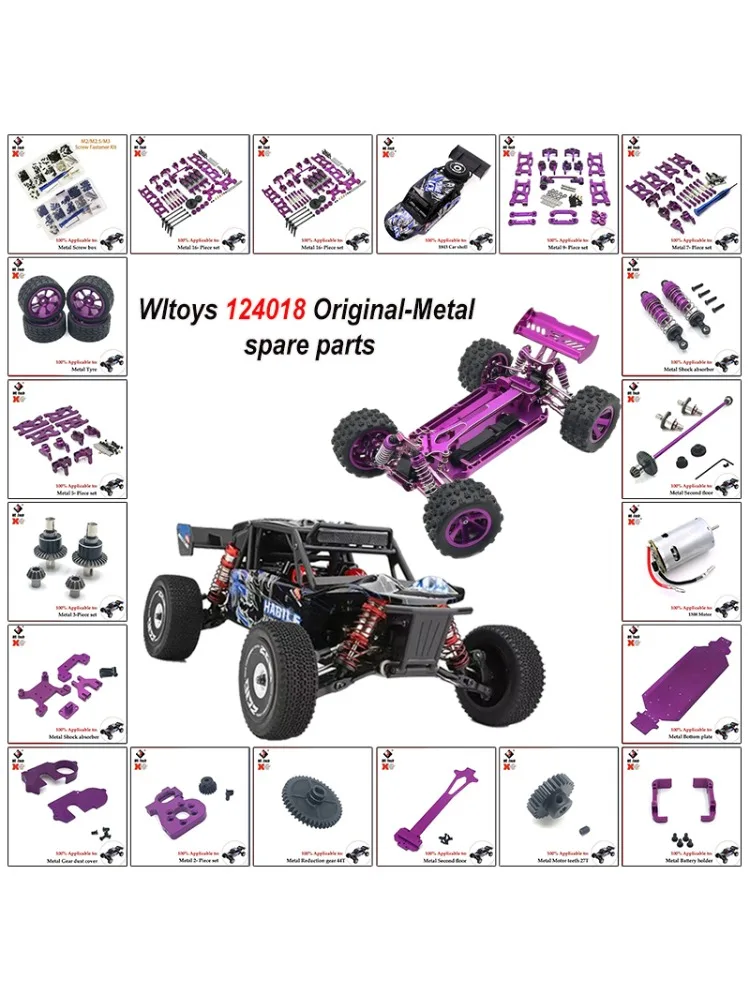 Pièces 100% WLtoys 124018 124019 144010 144001 144002 124016 127017 LC 1/14 - Dispositif de direction en métal amélioré