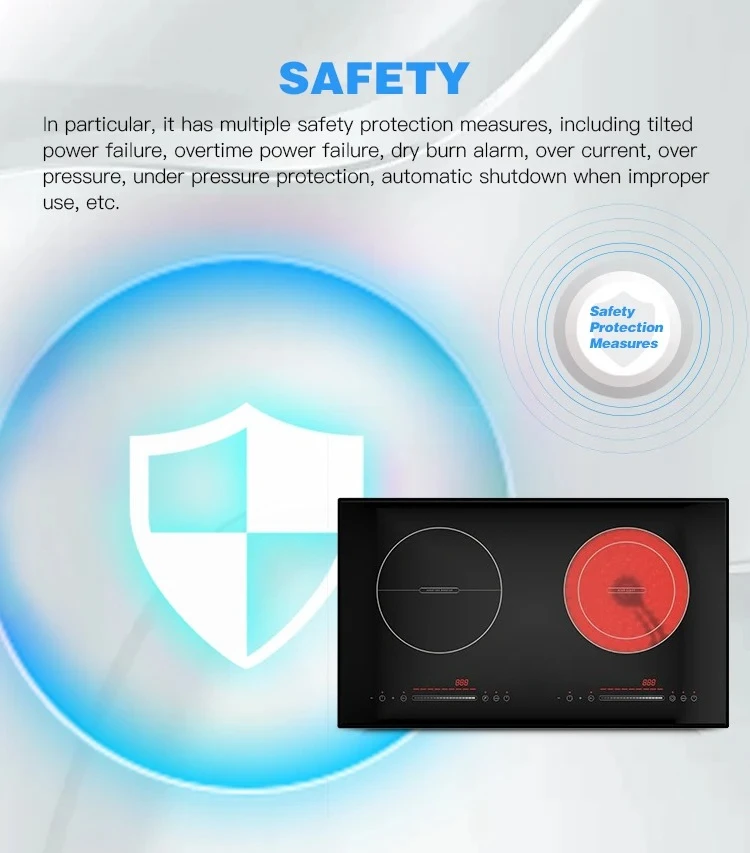 new 4000w 2 infrared ceramic hob OEM multifunctional embedded commercial high-power induction cooker customization