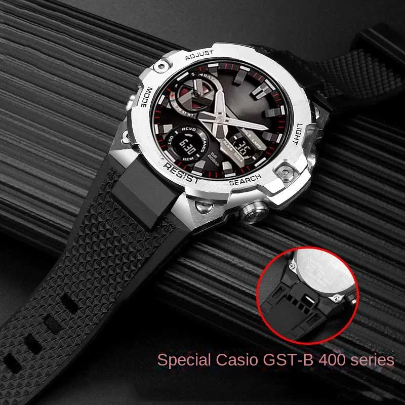 for Casio G-SHOCK Steel Heart GST-B400 Series Men Replacement Band Bracelet Accessories Resin Strapand Bracelet Accessories