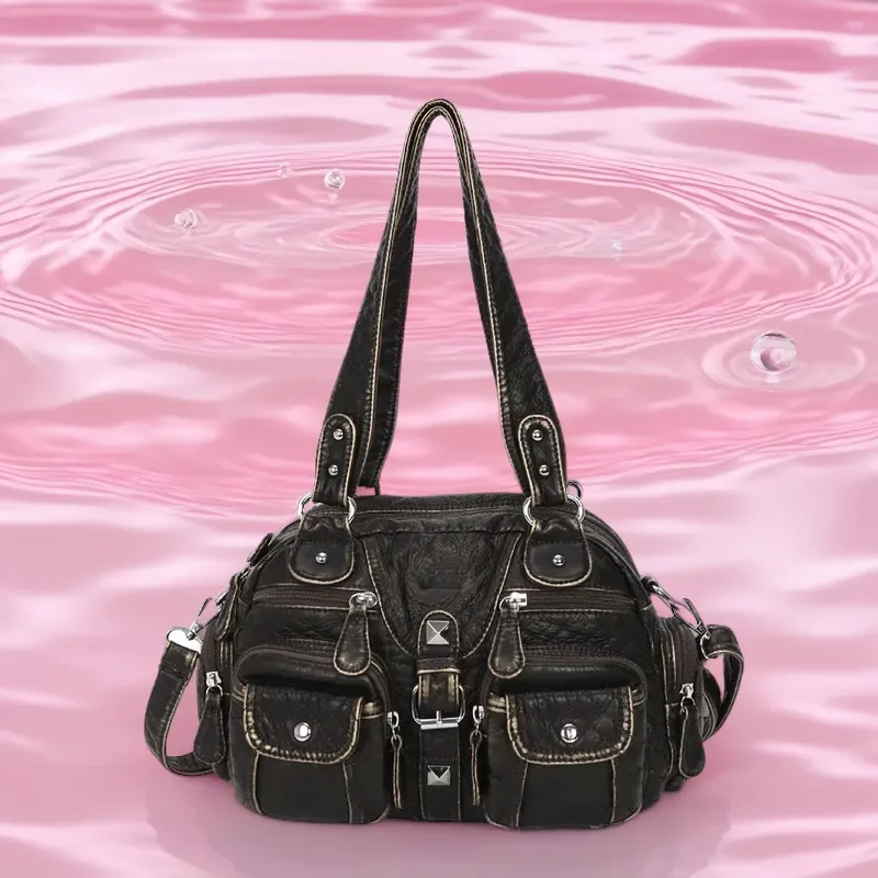 

Women’s PU Leather Satchel Handbag – Top Handle Shoulder Bag, Fashion Dumpling Design Purse, Ideal Gift Bag for Women