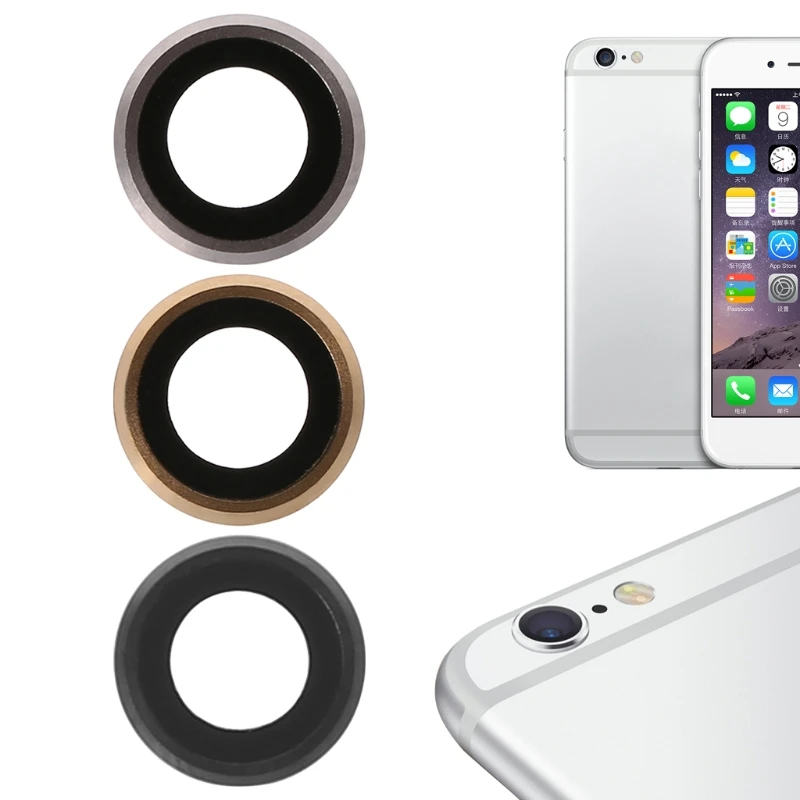 Сапфировое стекло для задней камеры, стеклянное кольцо для телефона 6, кольцо для объектива камеры мобильного телефона, запасные