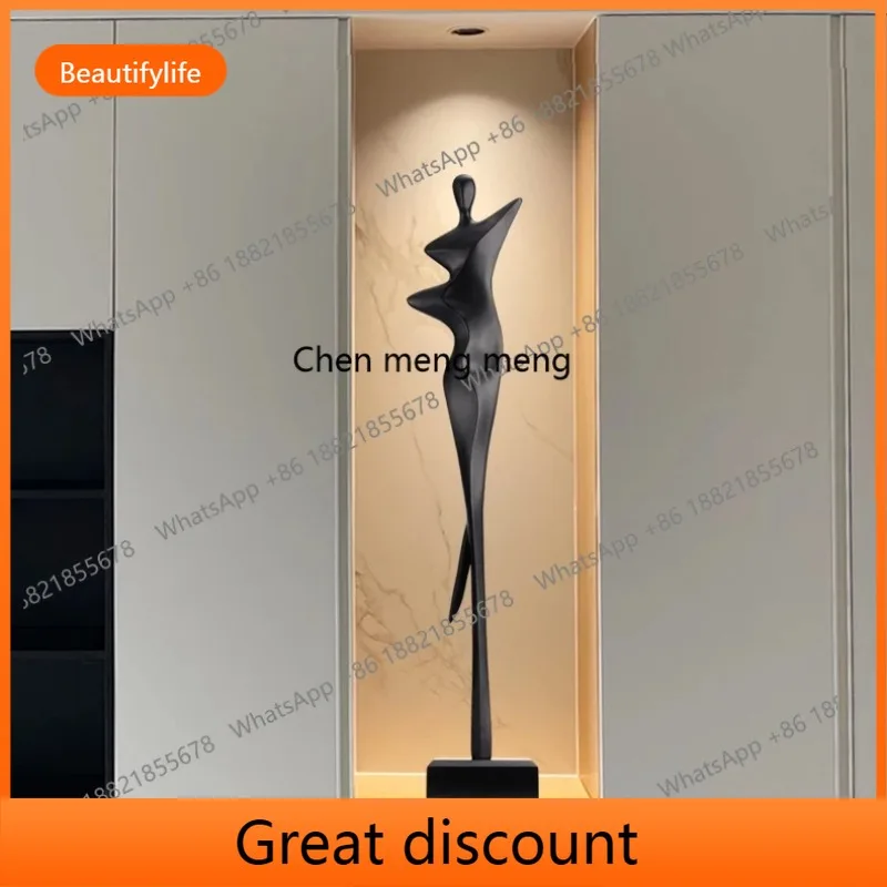 

M02 Minimalist abstract figure sculpture floor-to-ceiling ornament entrance living room decoration high sense