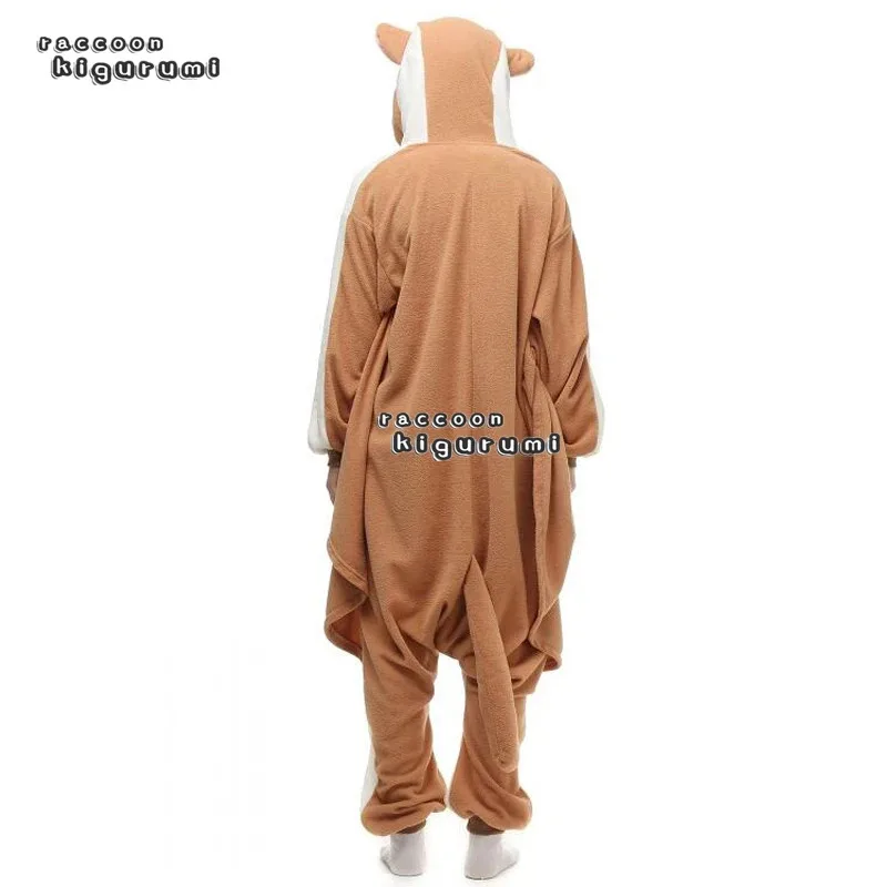 XXL دعوى 180-200 سنتيمتر الحيوان تحلق السنجاب الصوف امرأة نيسيي الشتاء الكرتون تأثيري بيجامة Kigurumi الكبار للجنسين