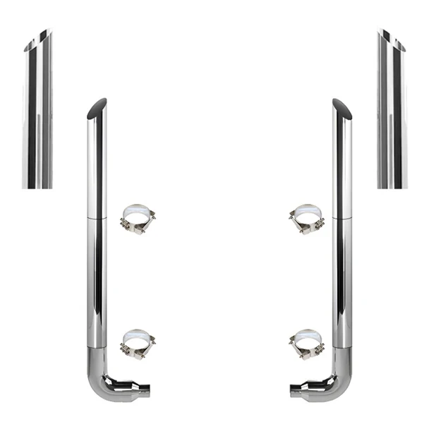 

Изготовленный на заказ 7-дюймовый выхлопной комплект из полированного хрома из нержавеющей стали для Freightliner Classic