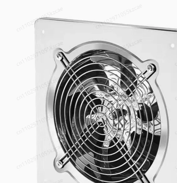 Powerful & Quiet Ventilation: Stainless Steel Booster Fan for Bathroom/Kitchen. 6