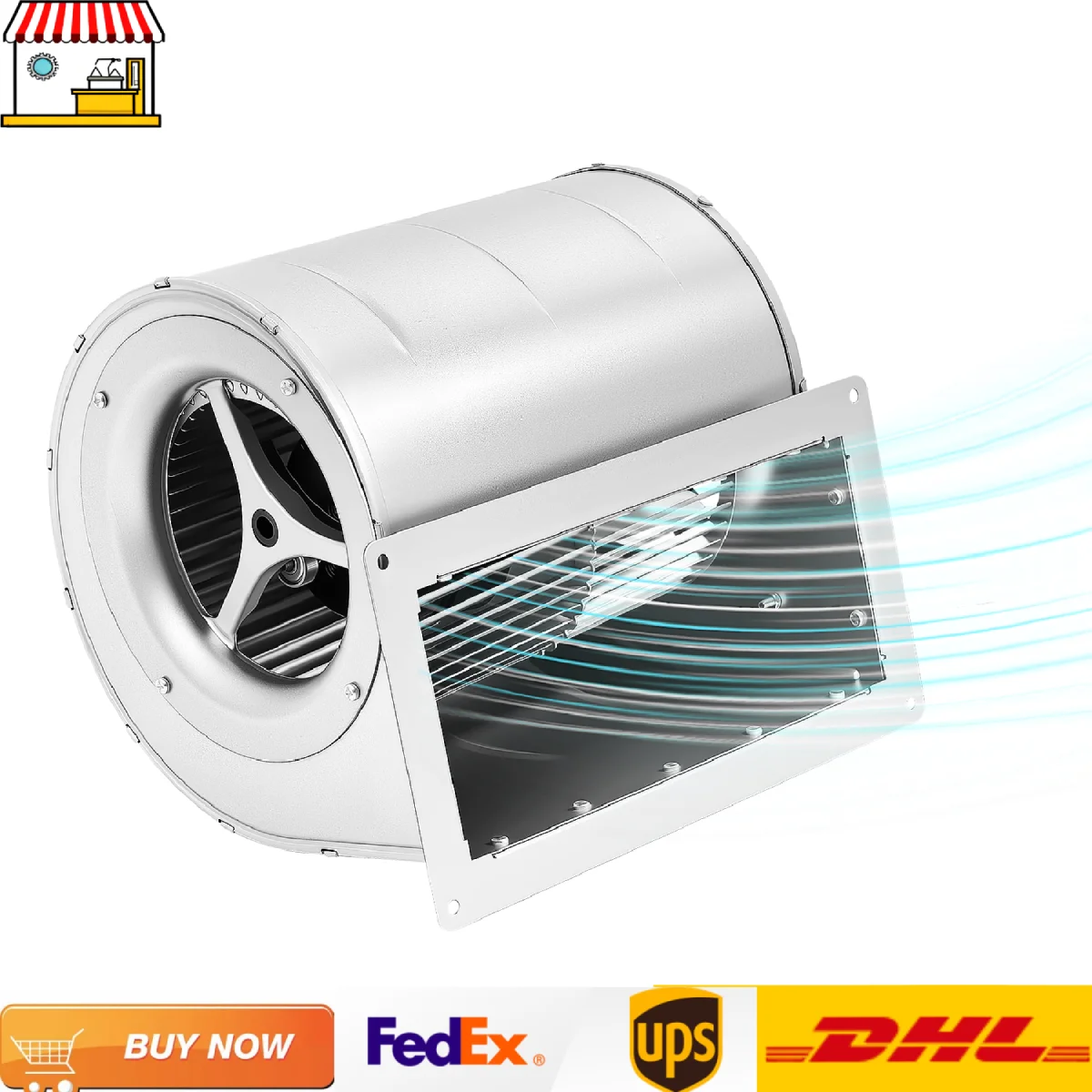Ventilatore centrifugo da 150 W 220 V |    Ventilatore centrifugo per ventilazione industriale con flusso d'aria 840m3/h 55KPa